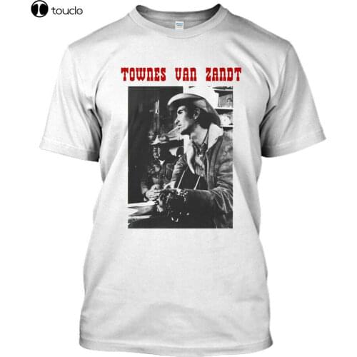 New Nwt Townes Van Zandt White T Shirt Size S - 5Xl Cotten Tee Shirt