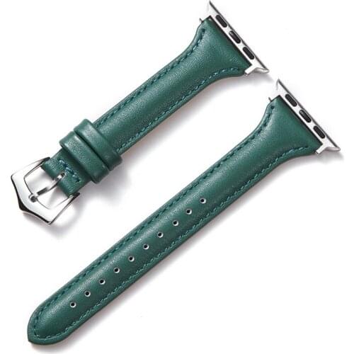 Cute Loop Leather Watchbands for Apple Series 6 SE 5 4 3 Women Watch Bracelets 38mm 40mm 42mm 44mm Fashion Straps for iwatch