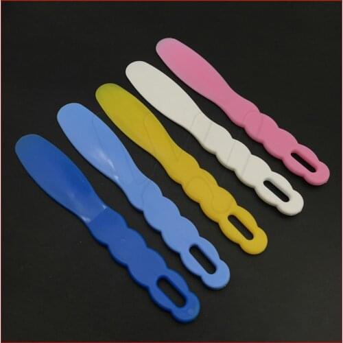 2pcs Material Alginate Assorted Dental Lab Plastic Mixing Spatula for Impression