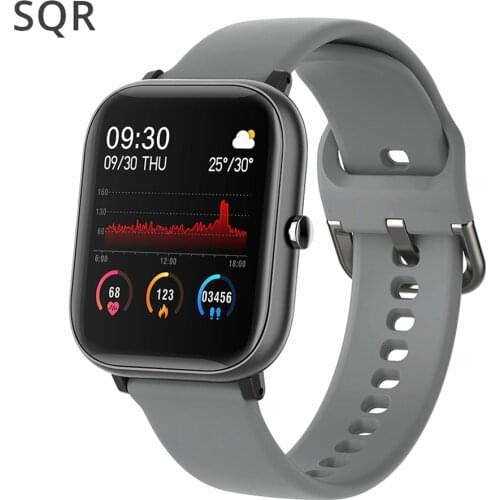 SQR P8 SE Smart Watch 2020 Heart Rate Monitor Men Women IP67 Waterproof 7 Sports Modes Smartwatch for iOS Android