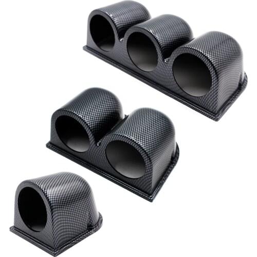 2" 52mm Universal Carbon Fiber Single/Double /Triple /Left and Right Hand Holes Dash Gauge Meter Pod Mount Holder