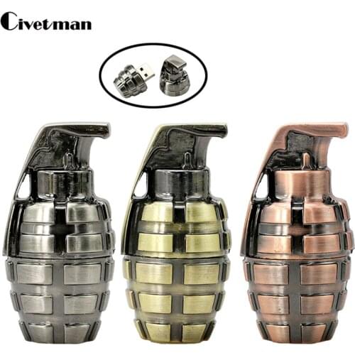 Mini Metal Retro Hand Grenades USB Flash Drive 64GB Pen Drive 128GB Flash Memory Stick 256GB Pen Drive 32GB 16GB 8GB Pendriver