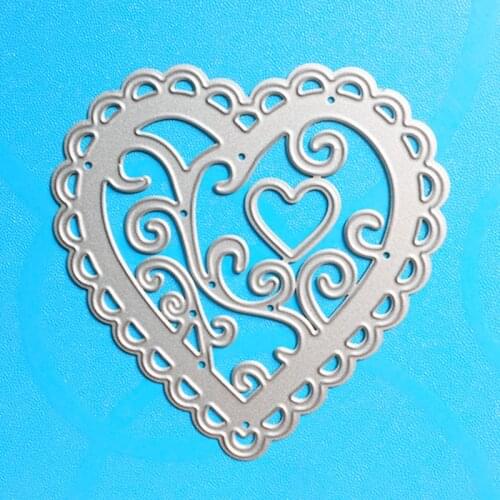 YLCD785 Love Circle Metal Cutting Dies For Scrapbooking Stencils DIY Album Paper Cards Decoration Embossing Folder Die Cutter