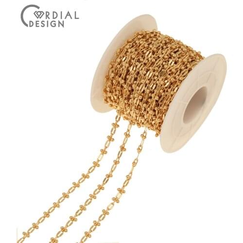 Cordial Design Jewelry Accessories/Genuine Gold Plating/Hand Made/DIY Chains/Jewelry Findings & Components/Chains For Necklace