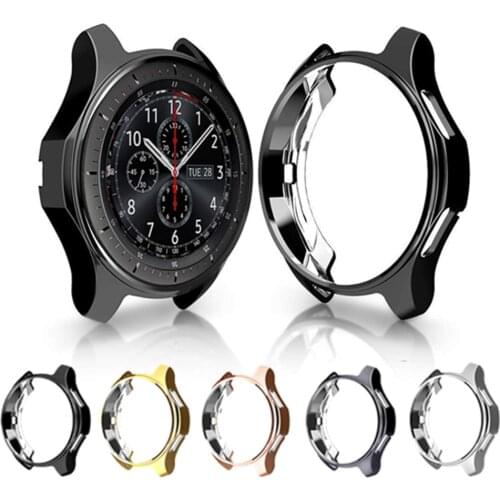 Plating Protective Case For Samsung Galaxy Watch 46mm 42mm Protector Frame Cover Soft TPU Shell For Samsung 46/42 Smart Watch