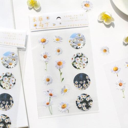 1pc Spring Blooming flower petals PVC sticker package DIY diary decoration sticker album scrapbooking