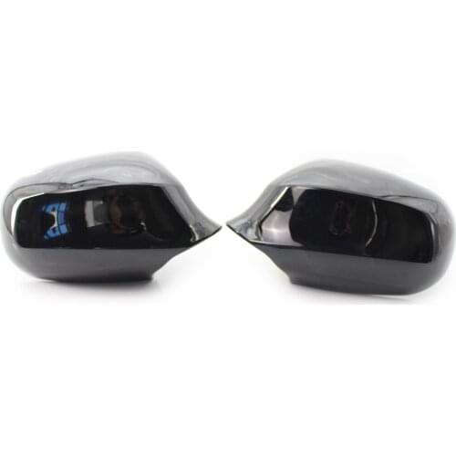 2Pcs Glossing Black Wing Mirror Cover For BMW E90 Facelift 328i 323i 09-11