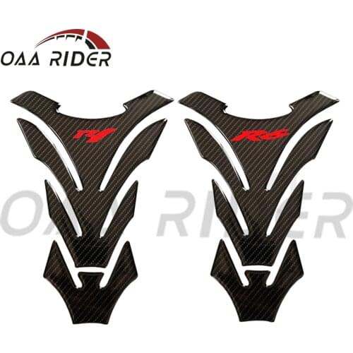 3D Carbon Fiber Motorcycle Fuel Tank Cushion Cover Protection Decal Sticker for Yamaha YZF R1 R6 YZF-R1 YZF-R6