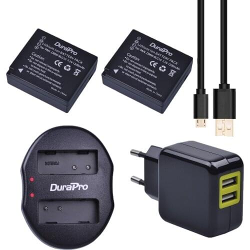 2pcs DMW-BLG10 DMW BLG10 DMW BLG10e Camera Battery + USB Dual Charger for Panasonic BLG10E BLG10GK BLG10 DMC-GF6 DMC-GX7 GF6 GX7