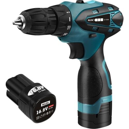 16.8V Cordless Drill Electric Screwdriver Wireless Hand Drill Power Driver For Drilling Tighten Screw Tools Lithium-Ion Battery