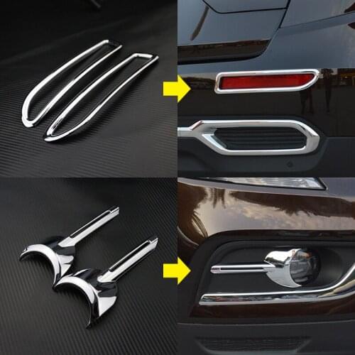 Car-styling special decoration ABS Car fog lamp lights cover Auto Accessories for Renault Koleos Samsung QM6 2017-18 Automobiles