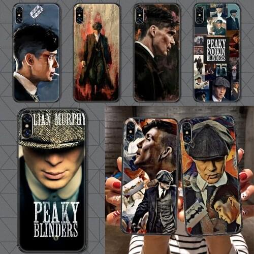 Peaky Blinders Thomas Shelby Phone Case Cover Hull For iphone 5 5s se 2 6 6s 7 8 12 mini plus X XS XR 11 PRO MAX black silicone