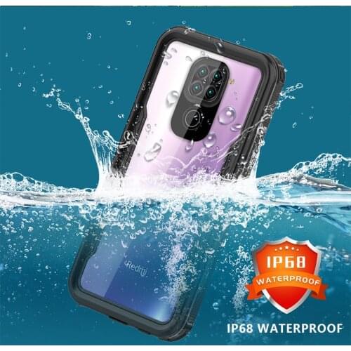 IP68 Deep Layer Waterproof Phone Case Outdoor Underwater Sports Swimming Diving Protective Cover Fit For Redmi Note 9