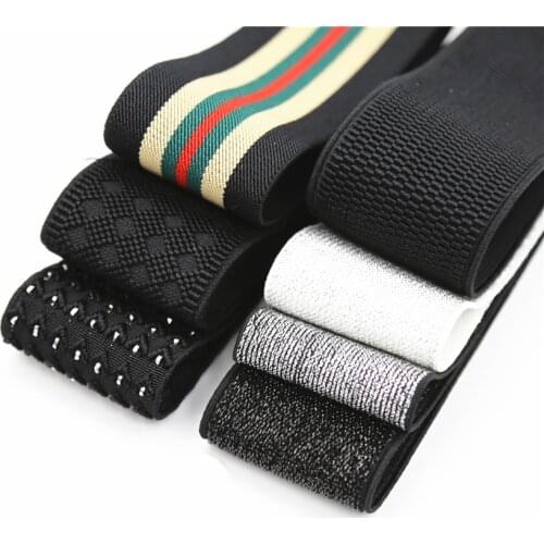 5 cm Wide Grain Trousers Elastic Ribbon Waistband Thickening Latex Webbing Elastic Band Bags' Sewing Cloth