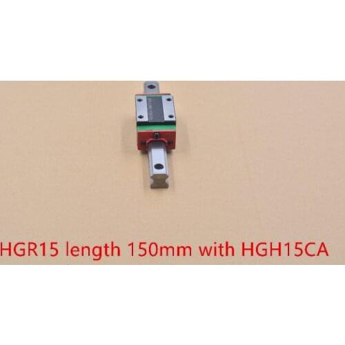 HG linear guide HGR15 width 15mm length 150mm with HGH15CA motion slide rail for cnc xyz axis 1pcs