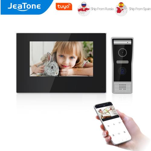 JeaTone 7 inch WIFI IP Video Door Phone Intercom Kit Door Bell Door Speaker Access Control System Touch Screen Motion Detection