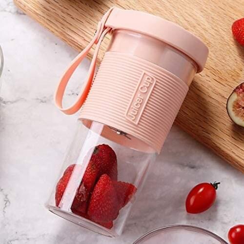 Mini Portable Juicer Blender,Smoothie Shake Maker with Three Blades, Multi-Function Handheld Juicer Cup,320ML