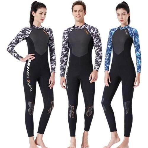 1.5mm Neoprene Wetsuit One Piece Long Sleeve Scuba Diving Suits Back Zipper for Water Sports for Men Women Kayaking Surfing