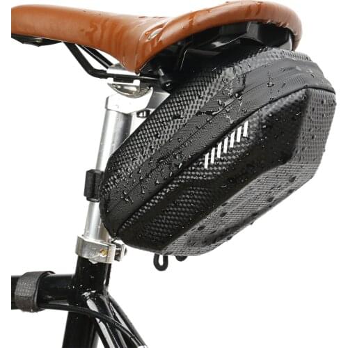 Rainproof Bicycle Bag Frame Front Top Tube Cycling Bag Storage Phone Case Bag Carbon Fiber Black Bike Accessories Easy Carrying