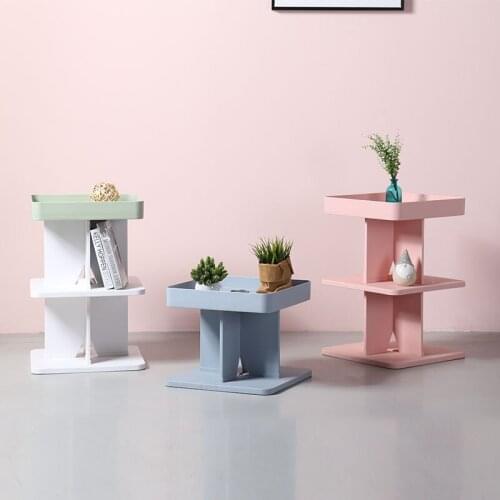 Solid and stable furniture sofa edges smooth ins bedside table Nordic modern simple home living room storage rack cross creative