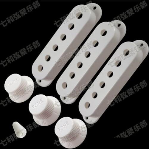 Single Coil Pickup Cover + Lever Switch Knob Tip + Volume Tone Control Knob for Electric guitar Replacement Parts (xlsdo21154)