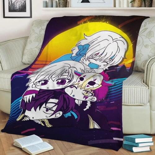 Akatsuki no Yona Chibi 3D Print Plush Blanket Throw On Sofa Home Decor Soft Warmth Washable Nap Blanket Dropshipping
