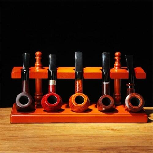 Five position five position pipe holder 502r detachable rosewood pipe holder
