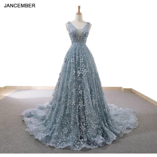 RSM66729 cheap evening party dress long v neck sleeveless a-line mother of the bride dress 2020 sexy simple evening dress ladies