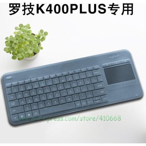 For Logitech K400 Plus Silicone Waterproof Mechanical Wireless Bluetooth Keyboard Cover Protector Wireless Touch TV Keyboard
