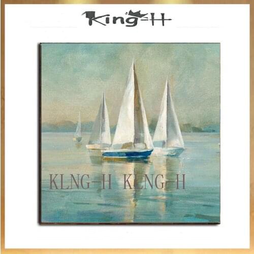 Knife ship modern abstract oil painting pictures hand painting, painting the wall hotel lobby sofa sitting room adornment home