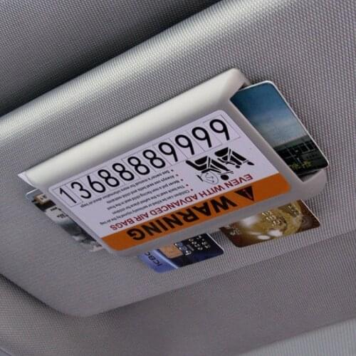 Car styling Sun Visor Parking Card Holder Accessories Stickers For Volvo Xc60 S60 s40 S80 V40 V60 v70 c30 XC90 s90 v90 xc70 s70
