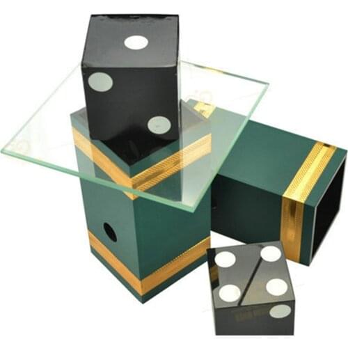 Dice Penetration Glass Impossible Die Penetration stage Magic Trick mentalism Illusion Fun Party Trick professional Magic show
