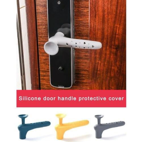 Door Handle Stopper Anti-collision Pad Protection Wall Baby Safety Silicone for Door Stopper Kids Protection Furniture Hardware