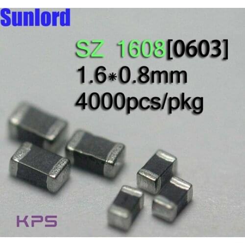 SZ 1608 Multilayer Chip Ferrite Bead Computer DVD/Camera LCD TV OA 3C/5G/AI/EMI High speed signal Phones