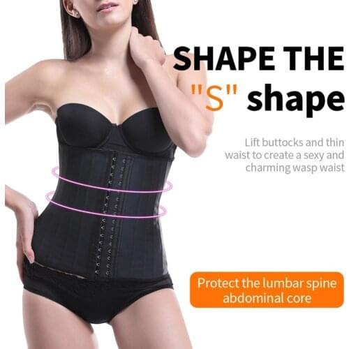 Waist Trainer Corsets And Bustiers Latex Cincher Girdles Shapewear Slimming Belt Body Shaper Fitness Corset Sheath Plus Size