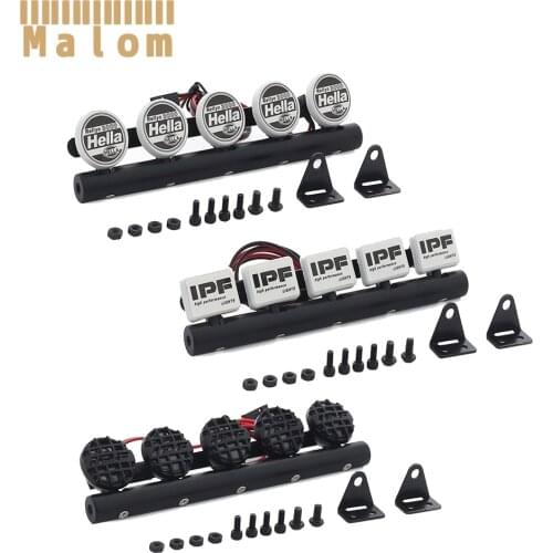 Integrated LED Roof Lamp Light Bar 99/123/148mm for 1/10 RC Crawler Traxxas TRX4 Axial SCX10 Recat MST YK4102 CC01