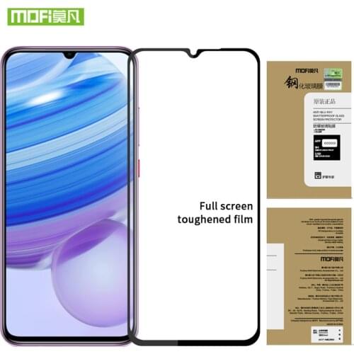 For Redmi 10X 4G 5G glass tempered full cover MOFi original For Redmi 10X Pro 5G screen protector front film black glass