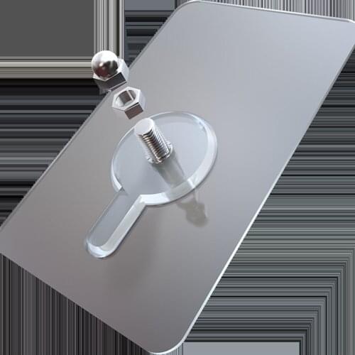 1 pcs PVC Adhesive Nails Wall Poster Non-trace Stick Wall Hook Durable Practical Transparent Strong Screw Wall Nail