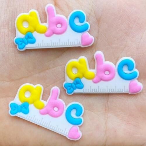 10/20Pcs Cute Stationery Series PVC Ruler Flexible Glue Flat Back DIY Scrapbook Embellishment Phone Craft Decoration Stationery