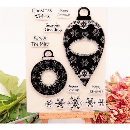 11x14.5cm Ball chandelier Transparent Seal Clear Stamps Silicone Seal TPR Roller Stamps DIY Scrapbook Album / Card Cutting Dies