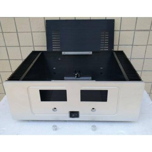 ARC aluminum VU meter post amplifier Class A power amplifier case/tube amplifier/audio amplifier diy case (W430*D323*H150)