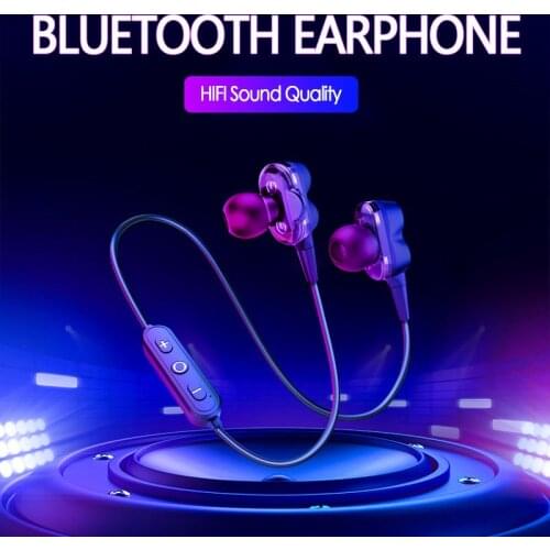 Wireless Bluetooth 5.0 Earphones Dual Driver Stereo Bass In-ear Sport Running Headphone With Charging Case Auriculares Bluetooth