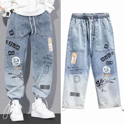 High Quality Fashion Men Cargo Pants Hip Hop Trend Streetwear Jogging Pants Men Elastic Waist Men Clothing Trousers -40