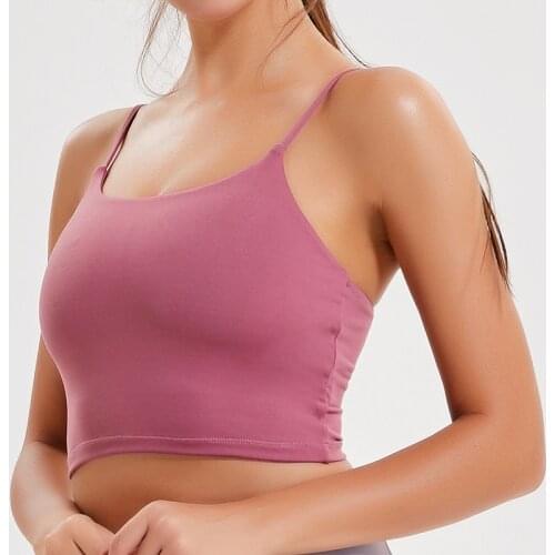 Fitness Sports Bra for Women Push Up Yoga Bra Padded Strappy Super Soft Running Gym Training Workout Top Underwear Womens Bra