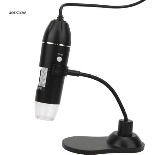 Adjustable 1000X 3 In 1 USB Digital Microscope Type-C Electronic Microscope Camera for Solding 8 LED Zoom Magnifier Endoscope