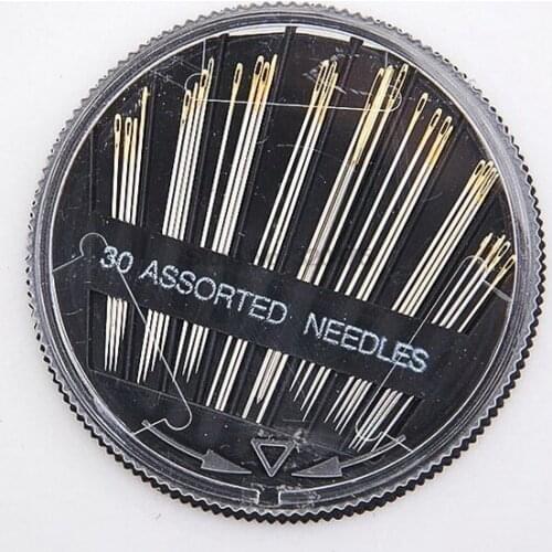DHL 500set practical 30pcs/set Assorted Hand Sewing Needles Embroidery Mending Craft Quilt Sew Case