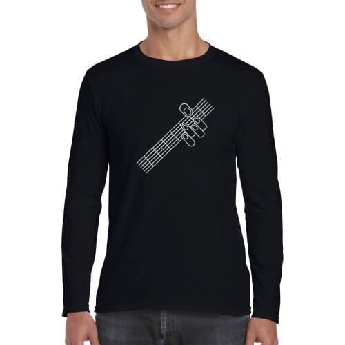 TARCHIA Autumn Mens Fashion Printing Guitar chords Clothing T-Shirts Camiseta Fitness Tees Tops Skate Cotton T Shirt Homme