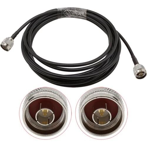 1Pieces LMR200 Coaxial Cable N Male to N Male Plug Connector Pigtail Extension Wire Length 1M-10Meters (3.28ft-32.8 feet)