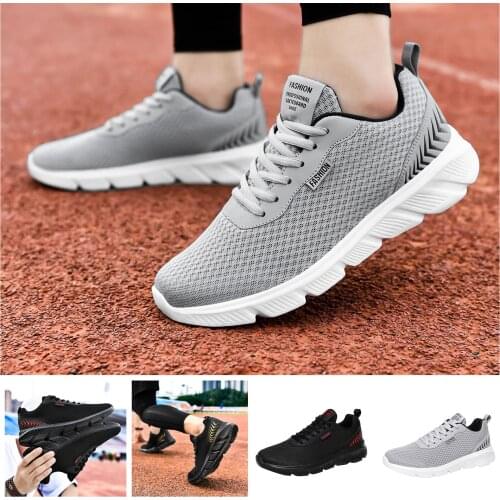 Men Running Shoes Outdoor Hiking Sports Sneakers Breathable Comfortable Athletic Training Footwear Male Lace Up Light Sneaker