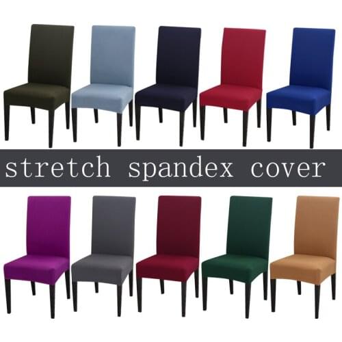 Solid Colors Flexible Stretch Spandex Chair Cover for Restaurant Weddings Banquet Hotel Elastic Chair Cover Chair Covers